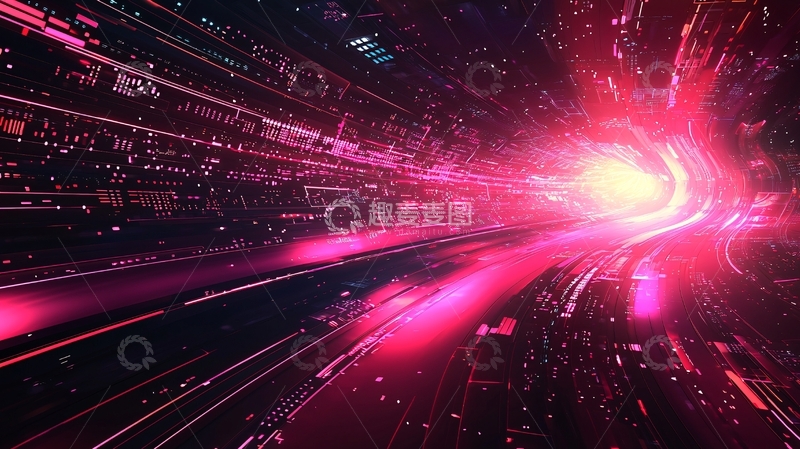高清大图下载【趣麦麦图】未来科技感隧道