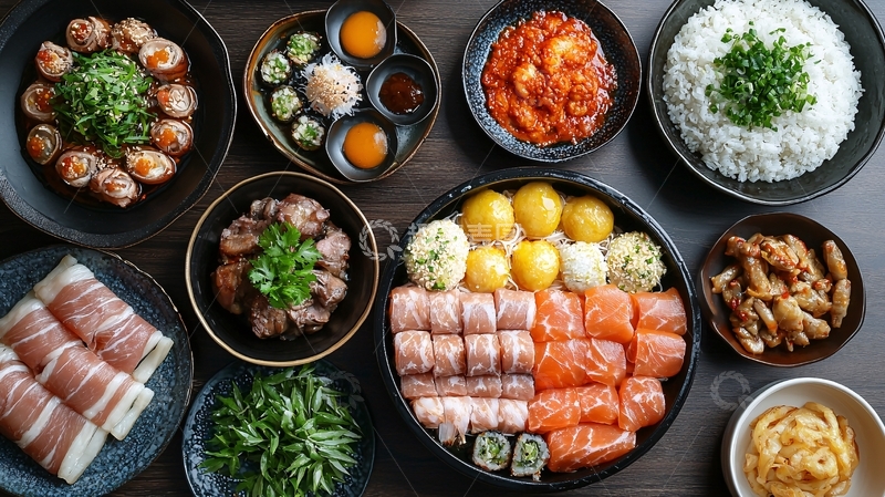 高清大图下载【趣麦麦图】日式料理精致摆盘