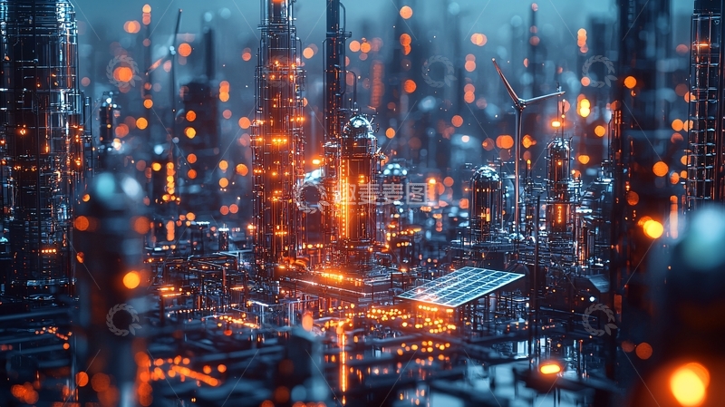 高清大图下载【趣麦麦图】未来都市夜景247