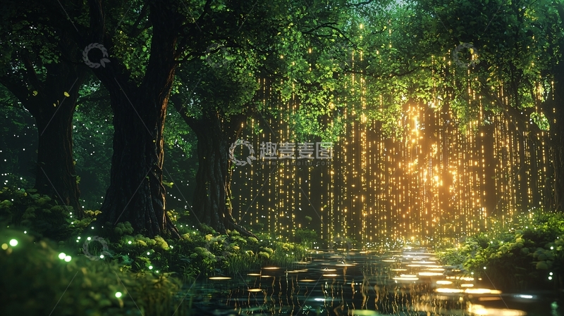 高清大图下载【趣麦麦图】梦幻森林小路76