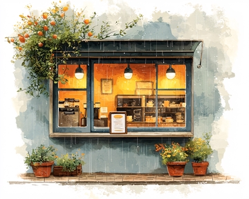 水彩画小店