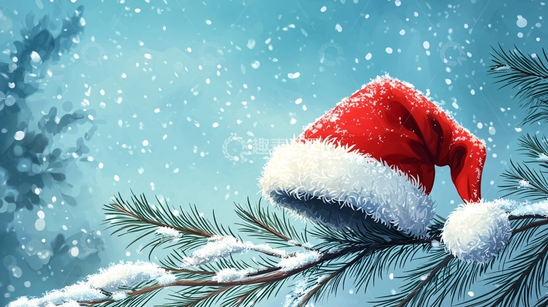 高清大图下载【趣麦麦图】圣诞节帽子