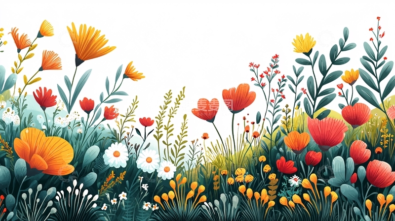 高清大图下载【趣麦麦图】手绘花卉