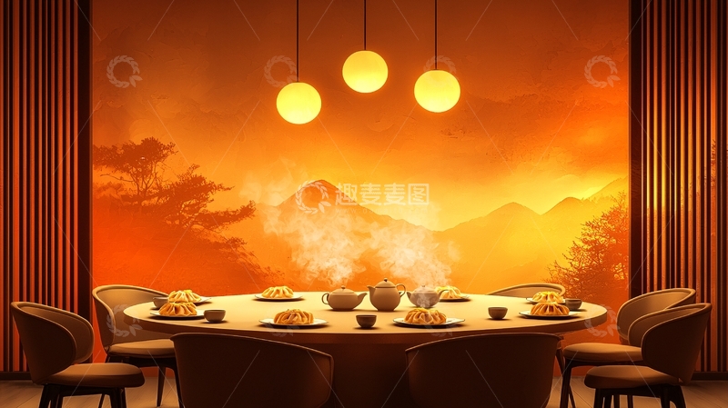 高清大图下载【趣麦麦图】中式餐厅