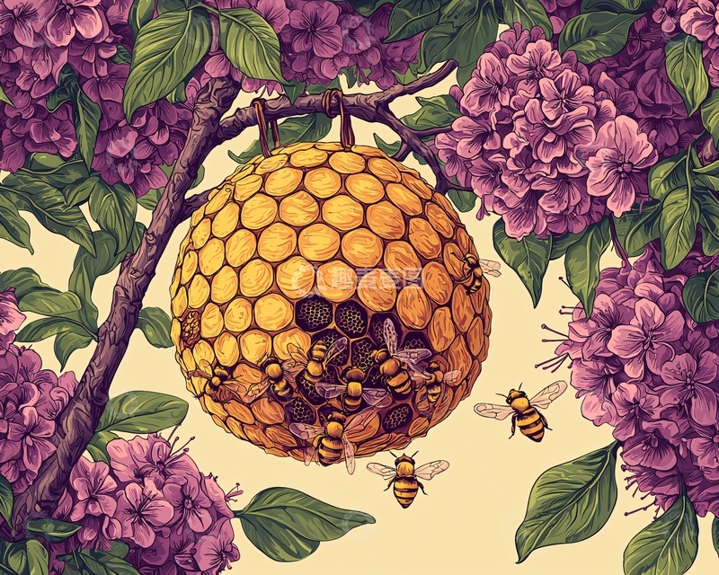 高清大图下载【趣麦麦图】蜂巢