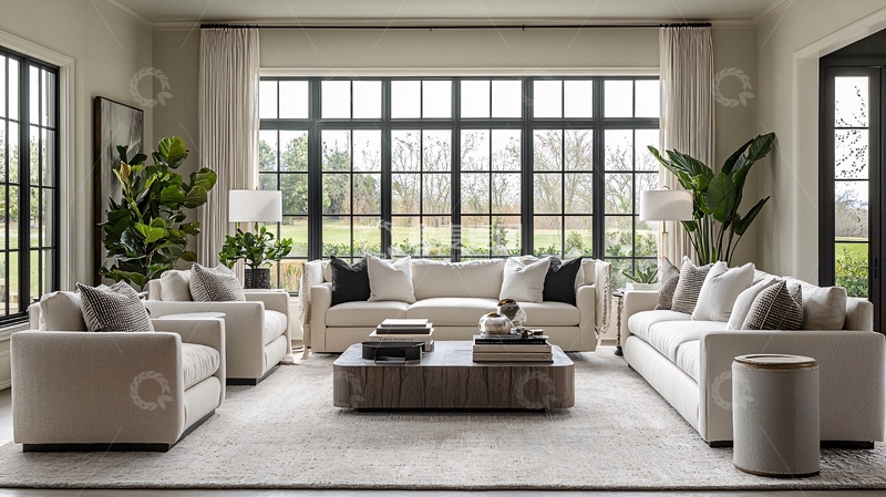 高清大图下载【趣麦麦图】现代简约客厅