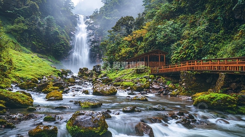 高清大图下载【趣麦麦图】瀑布59