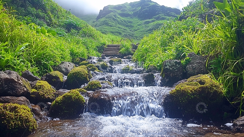 高清大图下载【趣麦麦图】山谷溪流
