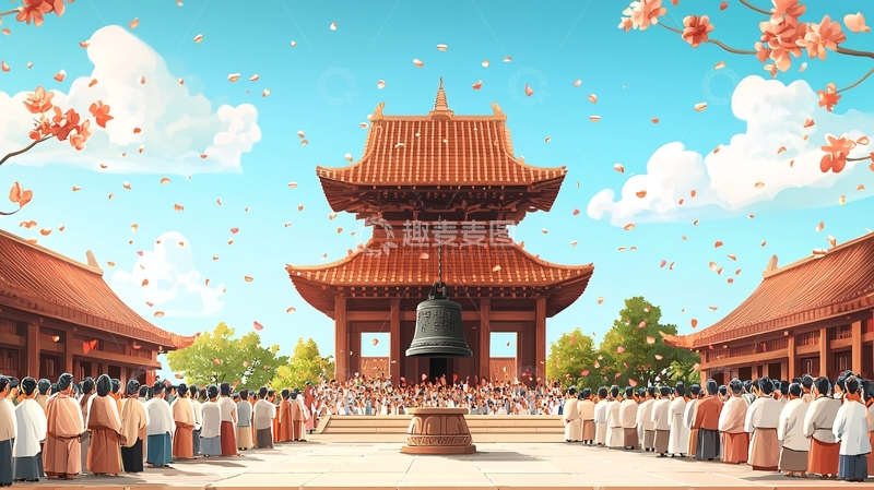 高清大图下载【趣麦麦图】古色古香的寺庙场景