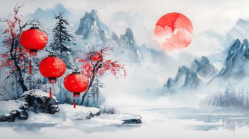 高清大图下载【趣麦麦图】水墨画