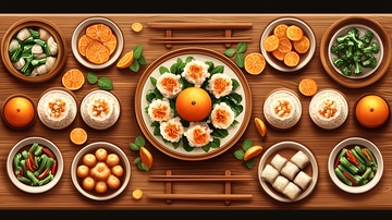 中式年夜饭素材