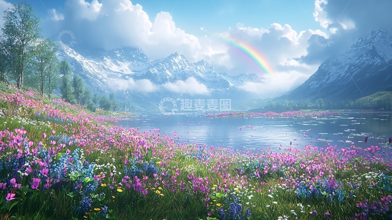 高清大图下载【趣麦麦图】彩虹