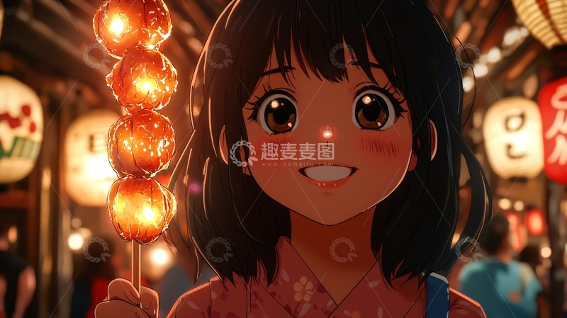 高清大图下载【趣麦麦图】日本动漫女孩