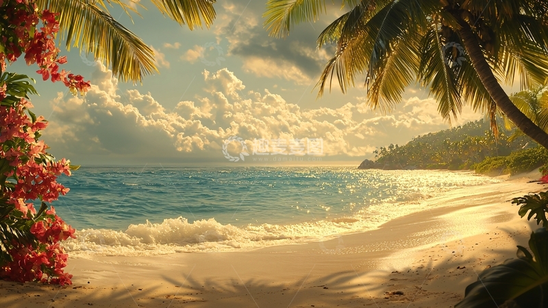 高清大图下载【趣麦麦图】热带海滩风景图