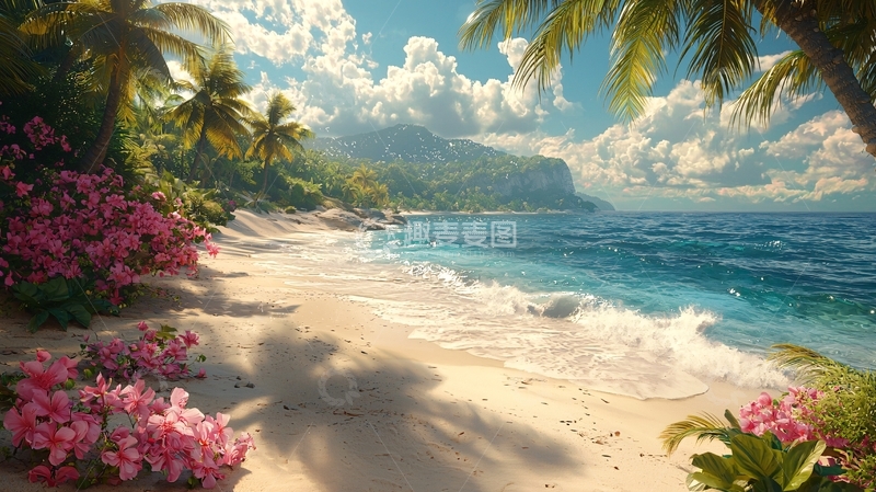 高清大图下载【趣麦麦图】热带海滩风景