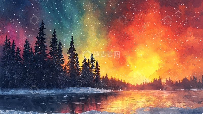 高清大图下载【趣麦麦图】极光