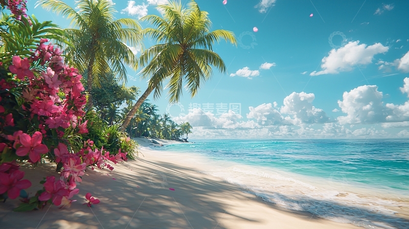 高清大图下载【趣麦麦图】热带海滩风景