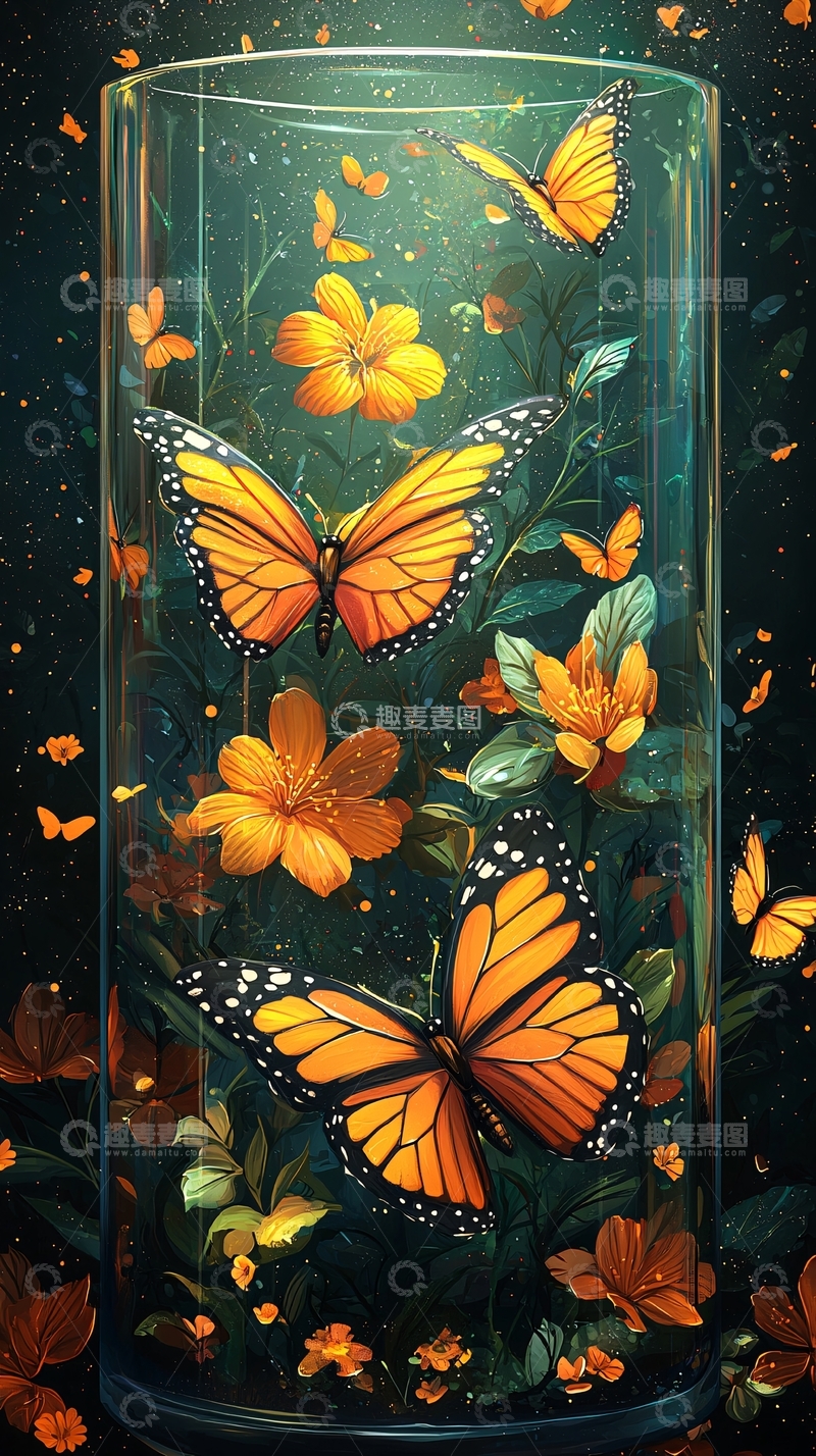 高清大图下载【趣麦麦图】玻璃瓶