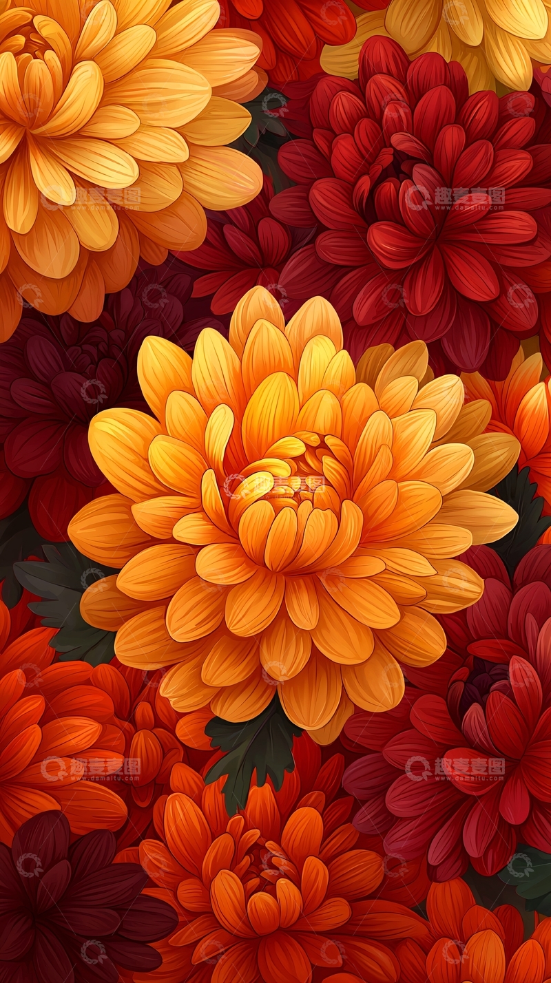 高清大图下载【趣麦麦图】秋色菊花高清壁纸