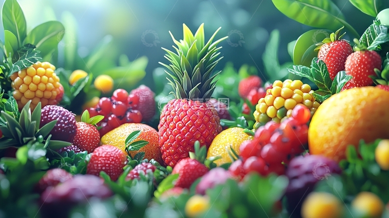 高清大图下载【趣麦麦图】新鲜水果组合