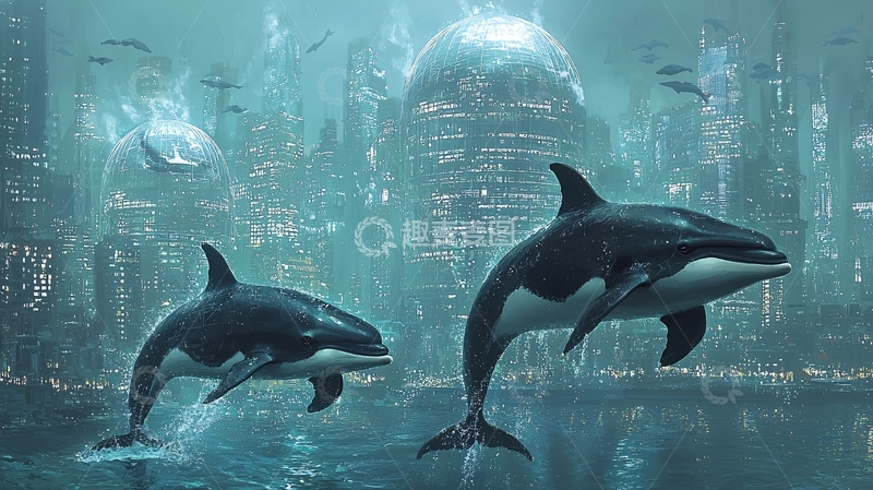 高清大图下载【趣麦麦图】深海都市