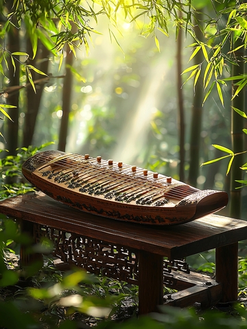 竹林古筝