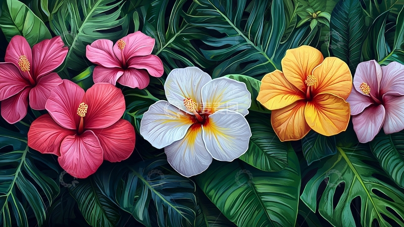 高清大图下载【趣麦麦图】热带花卉