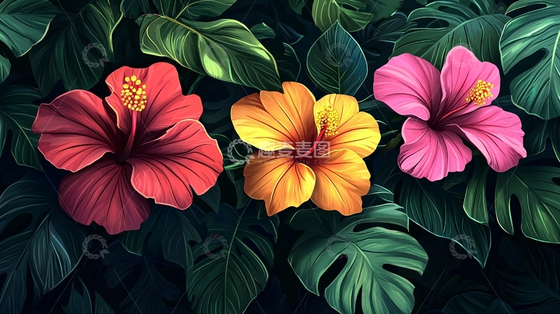 高清大图下载【趣麦麦图】热带花卉高清图