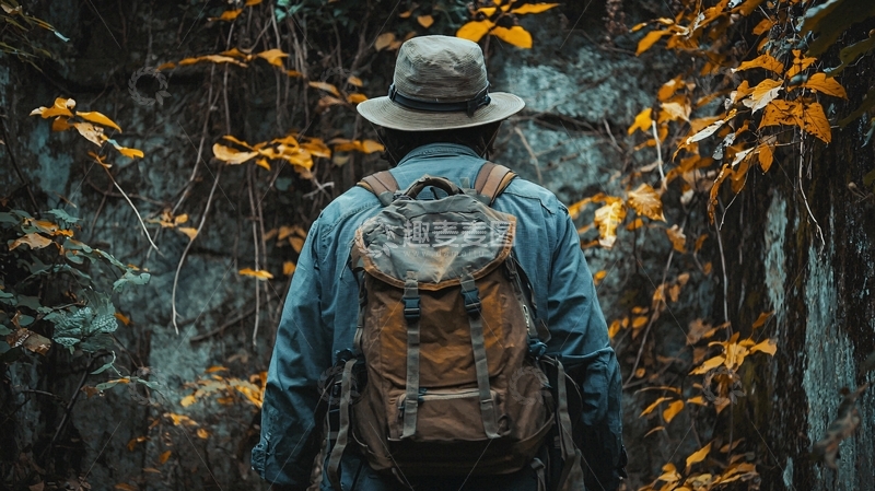高清大图下载【趣麦麦图】背包客
