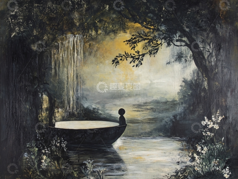 高清大图下载【趣麦麦图】森林瀑布