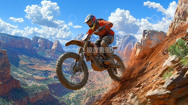 高清大图下载【趣麦麦图】越野摩托车
