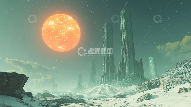 高清大图下载【趣麦麦图】未来科幻城市