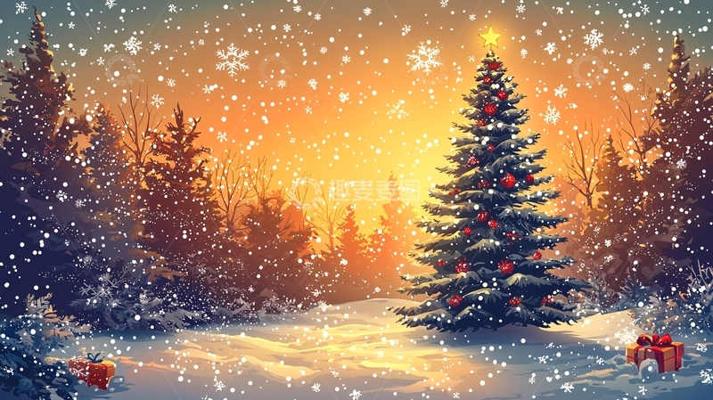 高清大图下载【趣麦麦图】圣诞树