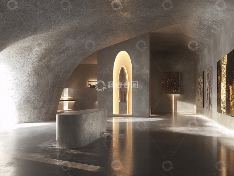 高清大图下载【趣麦麦图】水泥质感空间