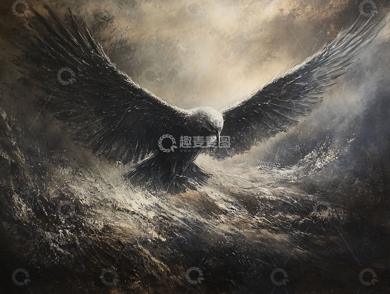 高清大图下载【趣麦麦图】雄鹰展翅