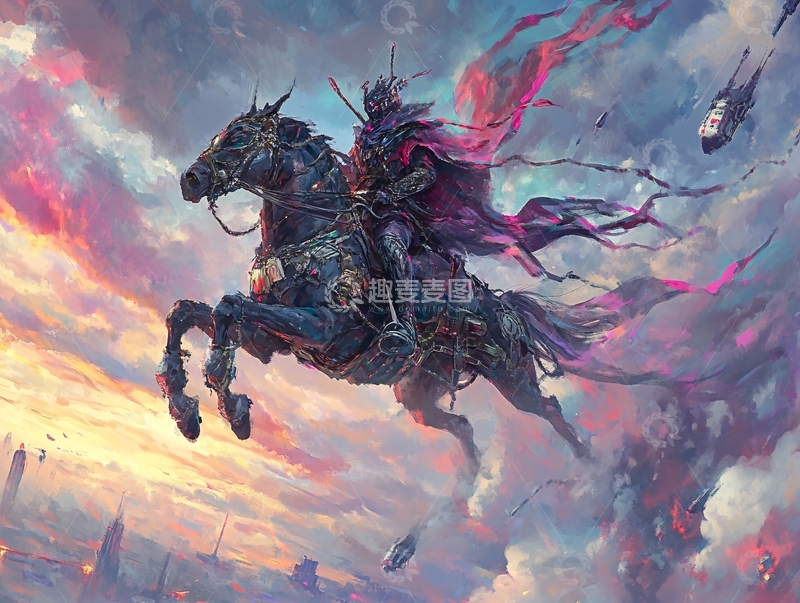 高清大图下载【趣麦麦图】骑马的战士