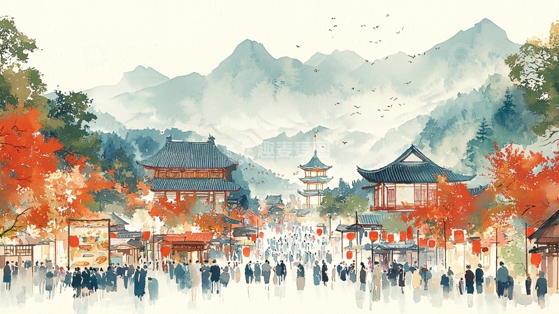 高清大图下载【趣麦麦图】水墨画风景