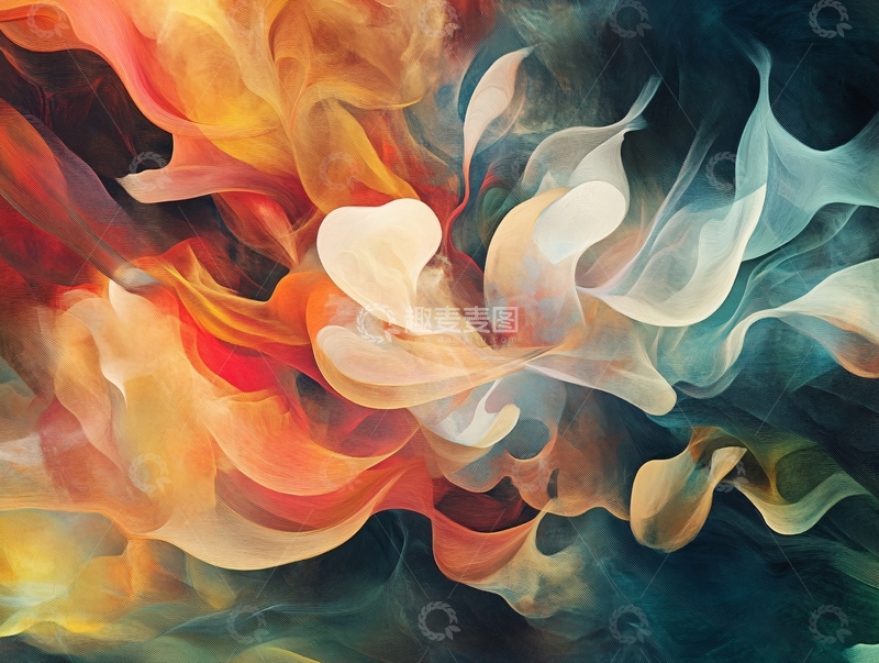 高清大图下载【趣麦麦图】抽象油画
