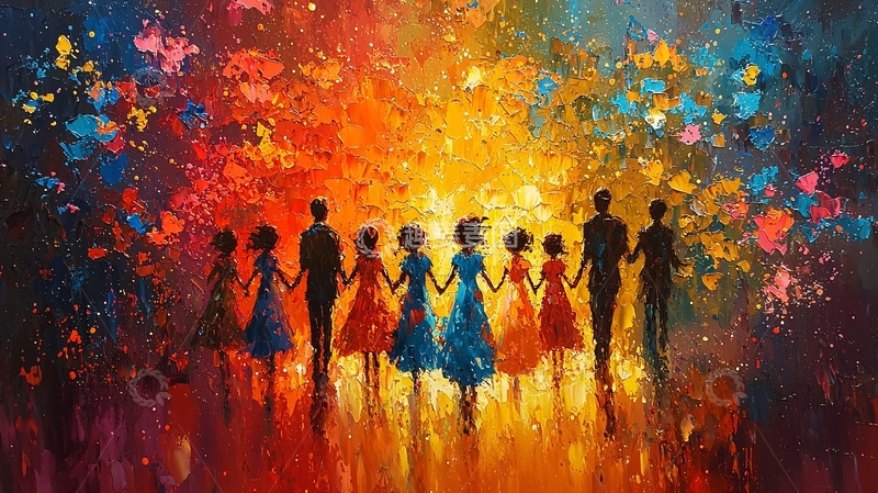 高清大图下载【趣麦麦图】彩色油画