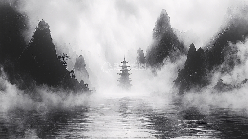 高清大图下载【趣麦麦图】水墨画