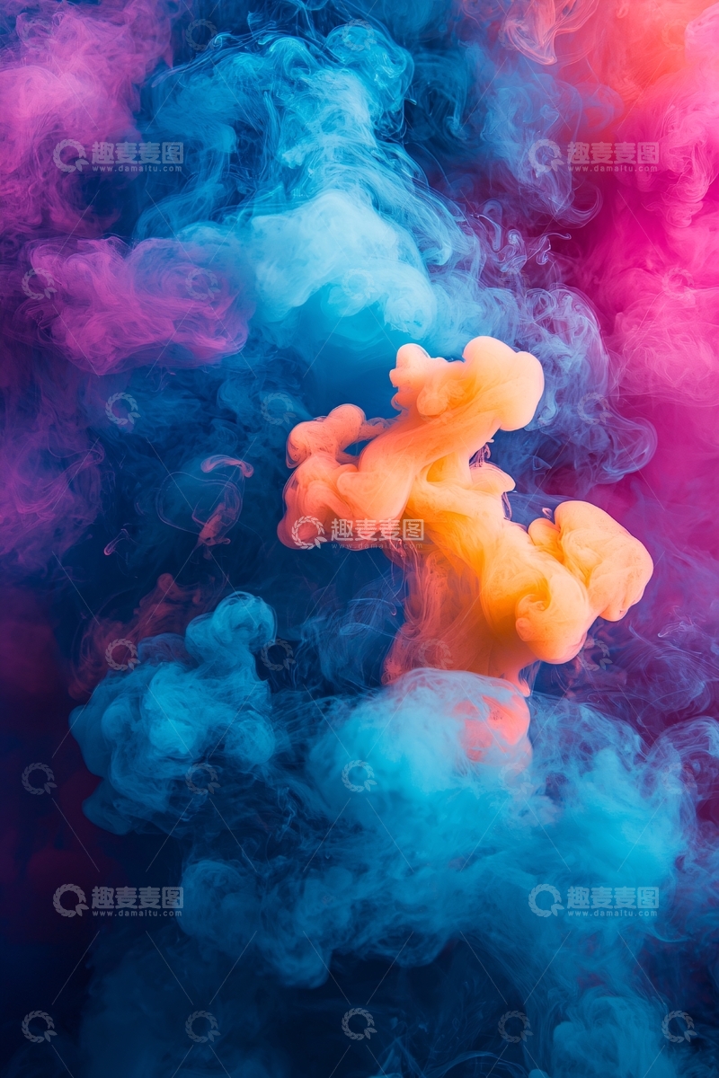 高清大图下载【趣麦麦图】彩色烟雾