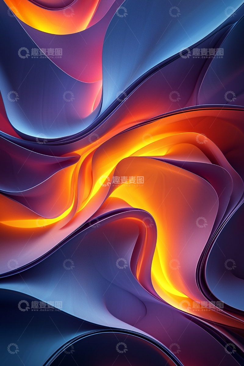 高清大图下载【趣麦麦图】抽象流体