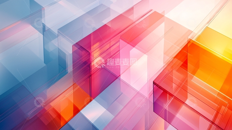 高清大图下载【趣麦麦图】彩色几何抽象