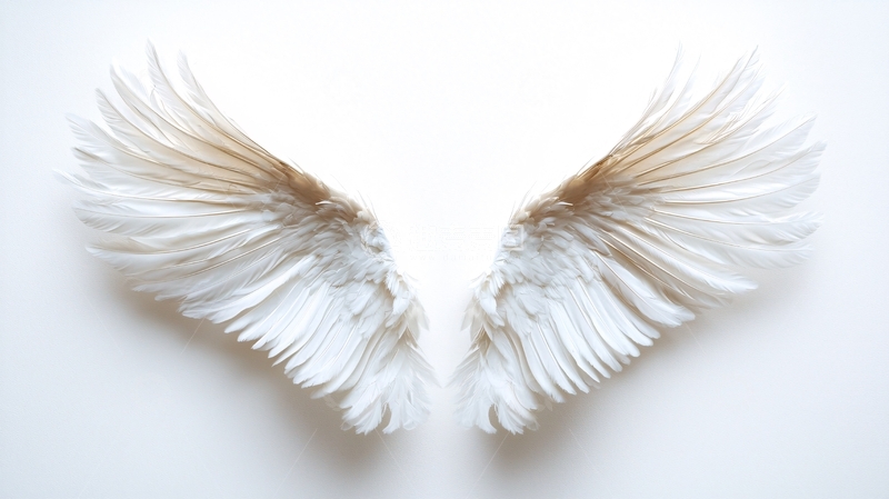 高清大图下载【趣麦麦图】白色羽毛翅膀
