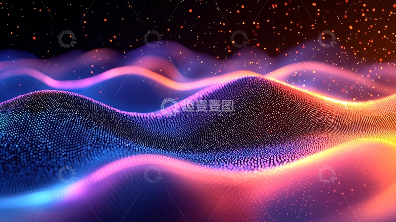 高清大图下载【趣麦麦图】宇宙星云波浪