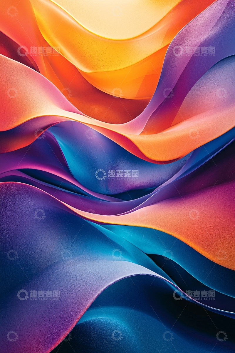 高清大图下载【趣麦麦图】流动的色彩