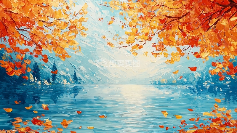 高清大图下载【趣麦麦图】秋日湖光山色