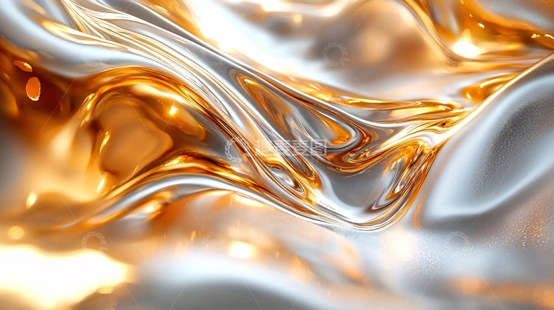 高清大图下载【趣麦麦图】流动的金属质感