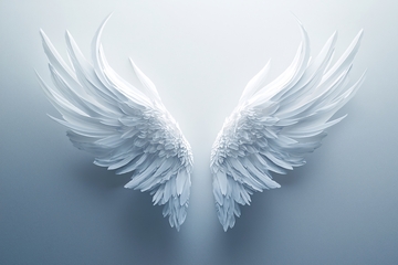 白色天使翅膀