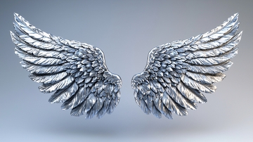 银色天使翅膀